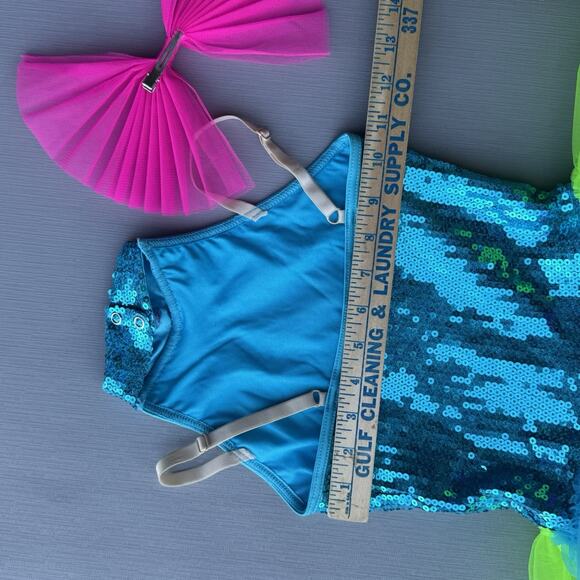 Weissman Sweet Escape 8751 Sz SC 6 6x Girls Dance Costume Tutu Dress & Bow Candy - Picture 4 of 9